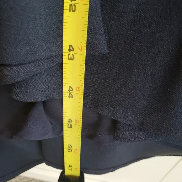 Maggy London Illusion Flounce Hem Dress Sz 4 - Picture 8 of 8